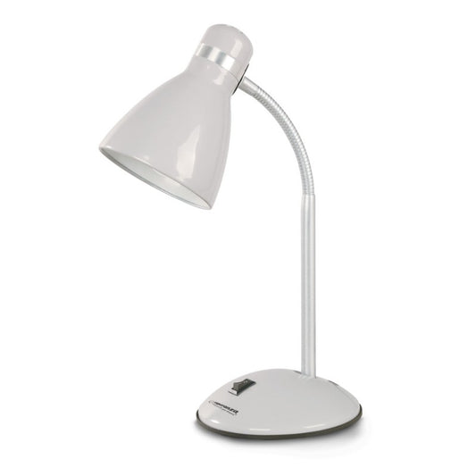 Candeeiro de secretária Alkes, Esperanza / E27 / LED / 12W / Branco