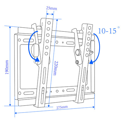 Suporte de Parede Esperanza 001 para TV 14’’-50’’ | Montagem Segura até 20kg