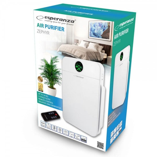 Purificador de Ar Esperanza Zephyr HEPA H11 35W