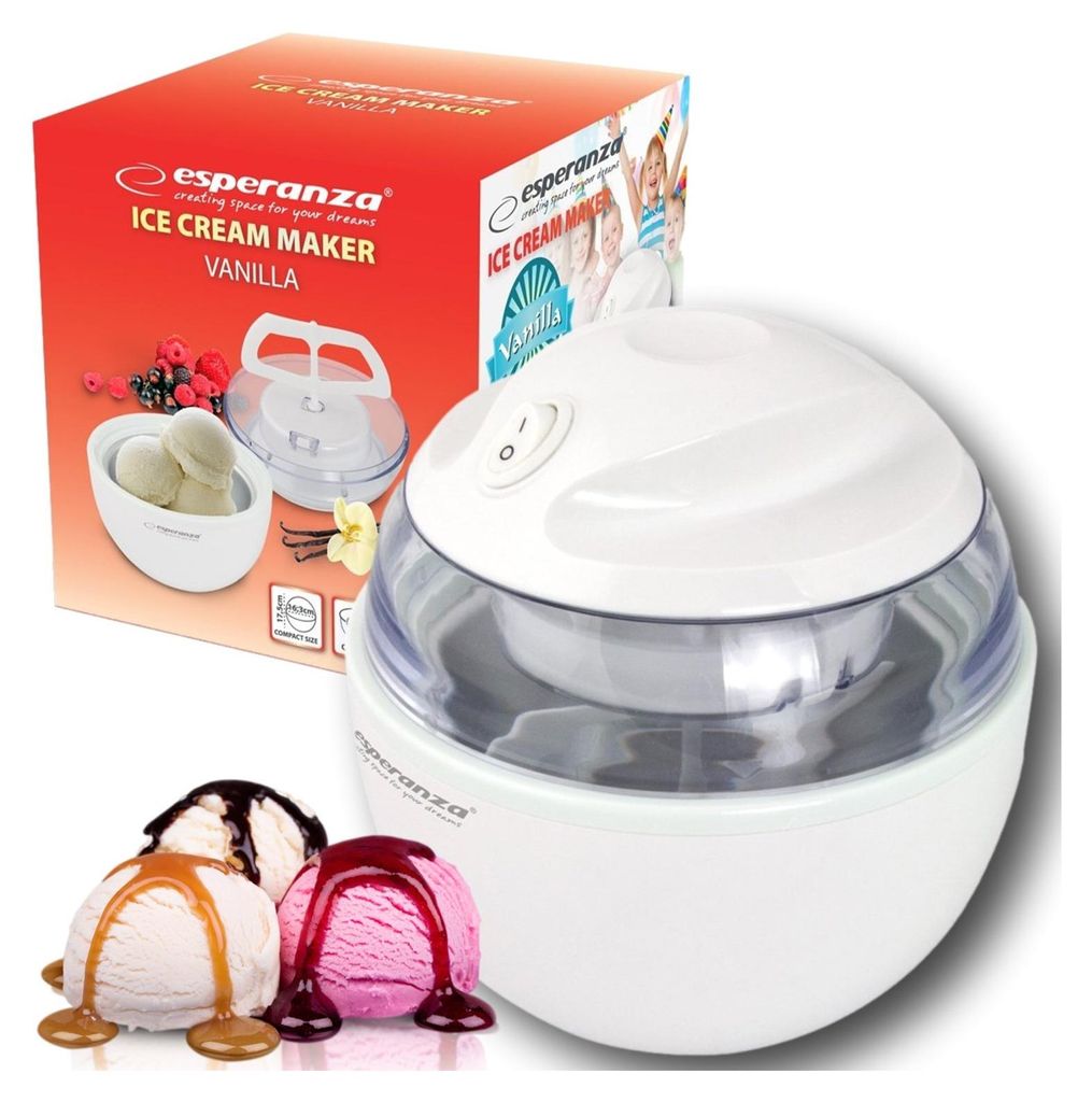 Máquina de Gelados Esperanza VANILLA 0,6L Branca