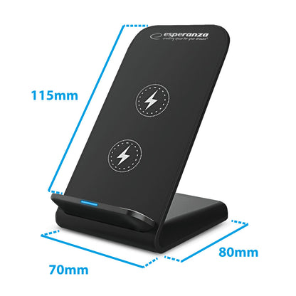Suporte p/ Telemóvel Esperanza c/ Carregador de Indução sem fios 15W Wireless EZC101