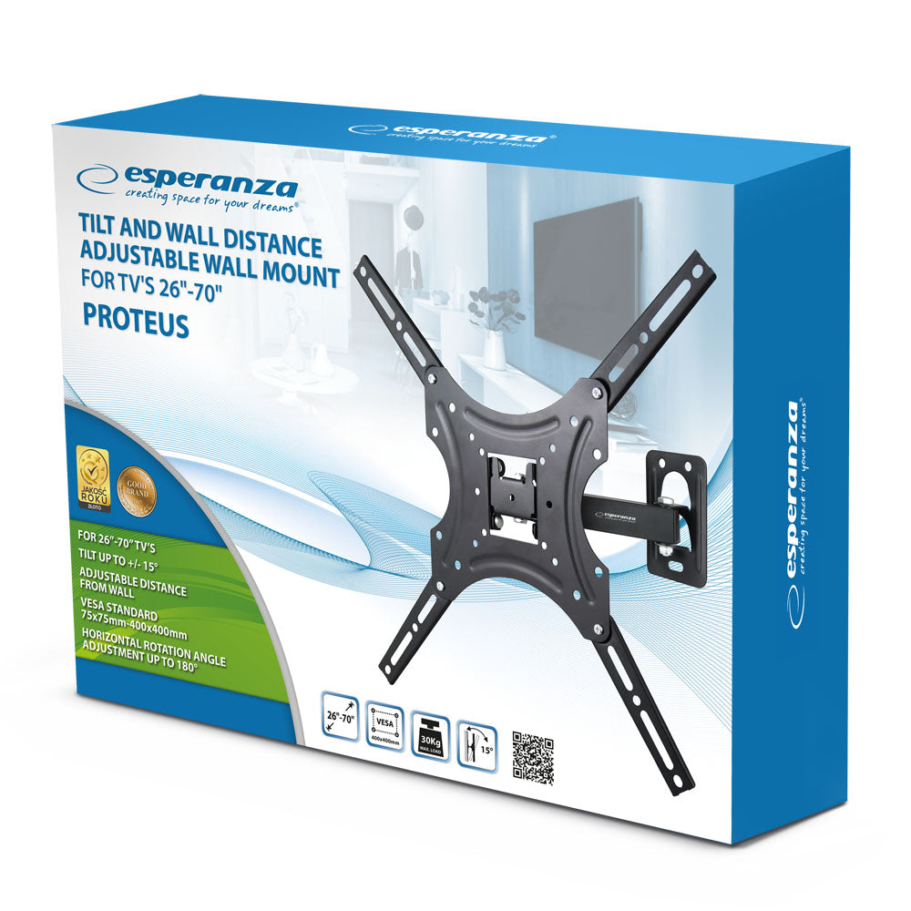 Suporte de Parede para TV Esperanza Proteus 26"-70" máx. 55kg