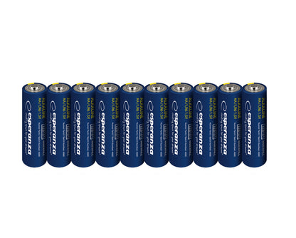 Pilhas Alcalinas Esperanza AA x10 uni. Embaladas em Película EZB112
