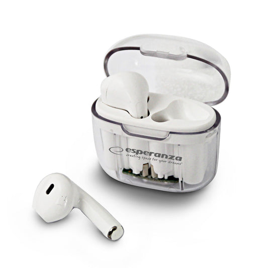 Auriculares Bluetooth TWS Earphones Esperanza Brancos EH237W