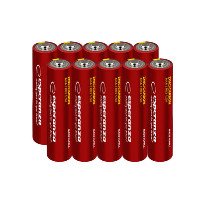 Pilhas de Carbono/Zinco Esperanza AAA Blister de 10 unidades