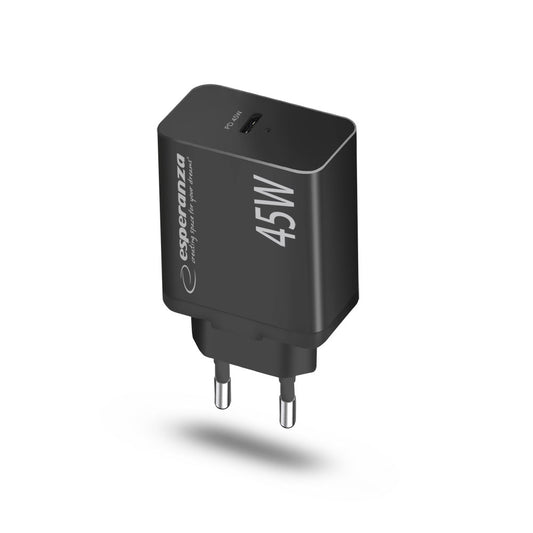 Esperanza Quick Fast Charger 45W USB-C PD 45W Preto