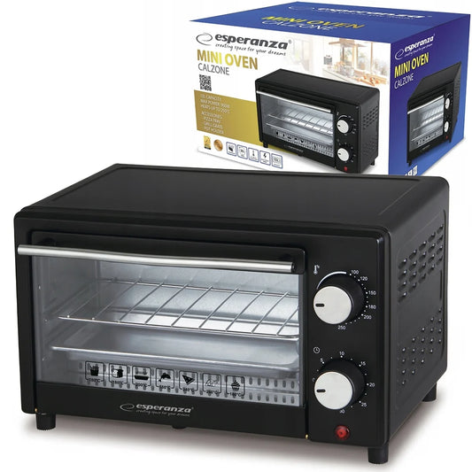 Forno Mini Calzone Esperanza 10L 900W Preto