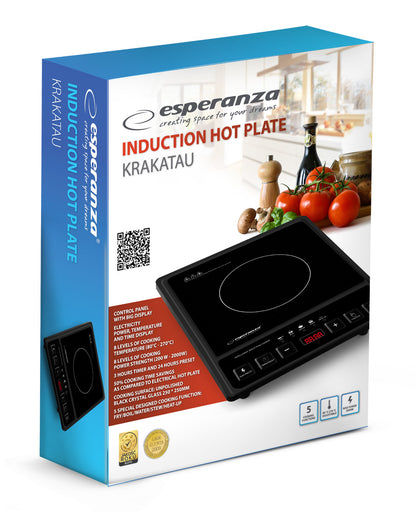 Placa de Indução Portátil 2000W Esperanza EKH011