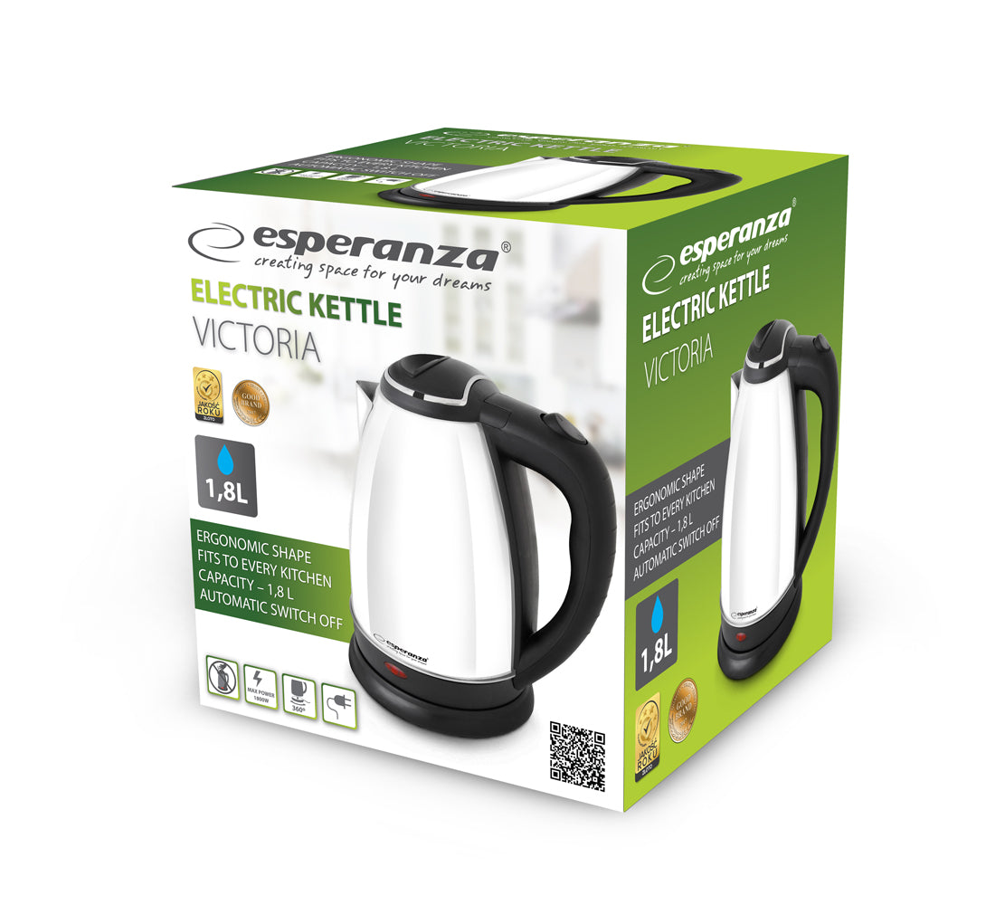 Chaleira Elétrica Esperanza Victoria 1.8L 1800W / Branca