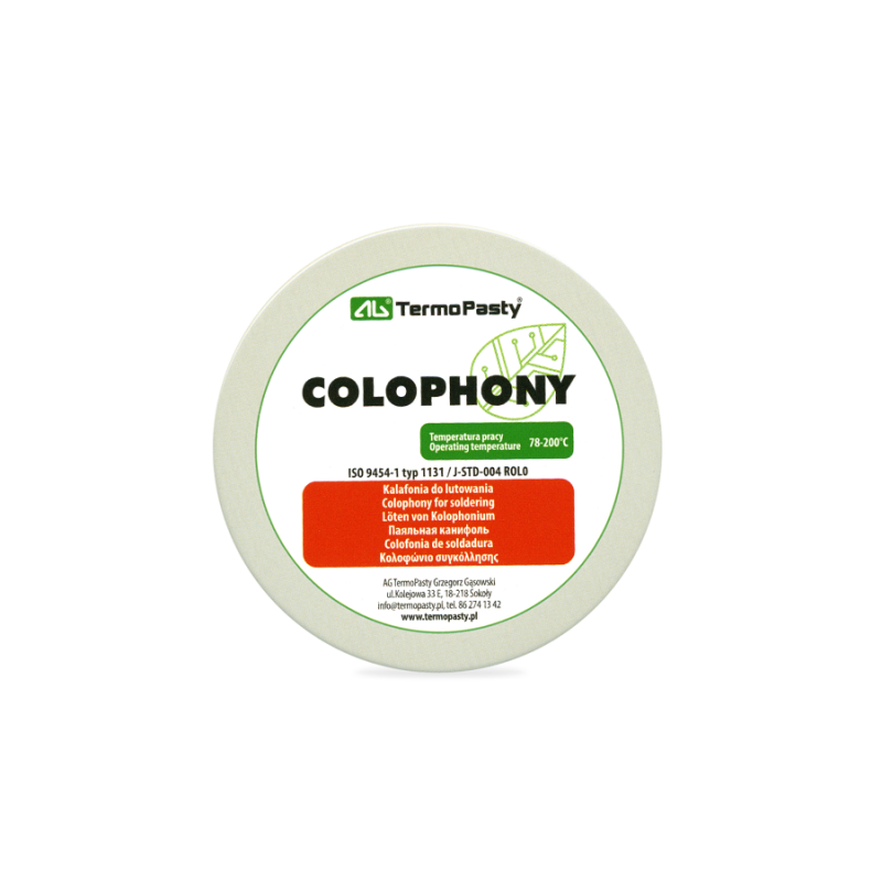 Fluxo de Solda Resin Rosin Termopasty 20 g