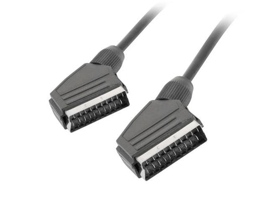 Lanberg Cabo Scart Euroconector Macho para Macho 1.8m Preto