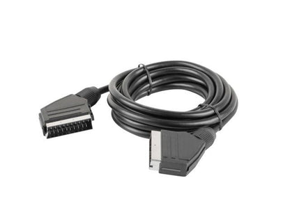 Lanberg Cabo Scart Euroconector Macho para Macho 1.8m Preto