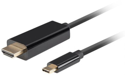 Cabo USB-C para HDMI Lanberg / Macho/Macho / 4k / 60hz / 3m / Preto