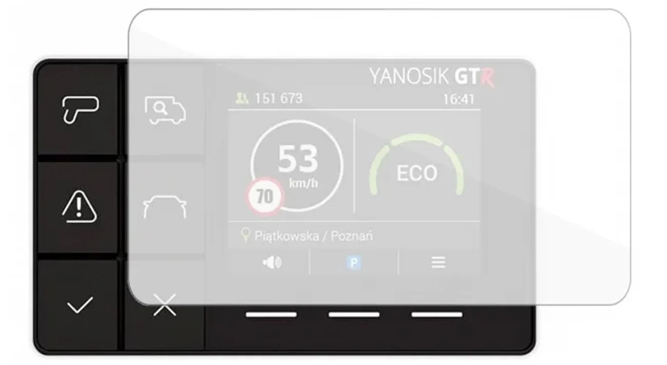 Película Protetora 3mk  para GPS Yanosik GTR - Vidro Híbrido FlexibleGlass™