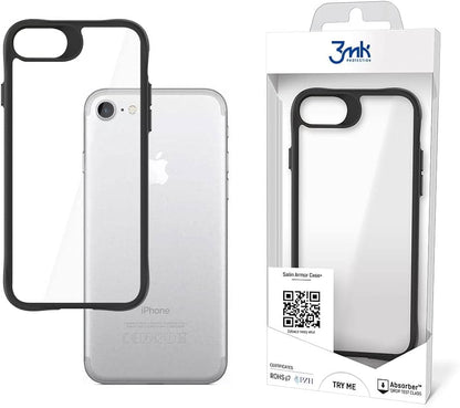 Capa Protetora Transparente / 3mk / para Smartphone iPhone 7 / 8 / SE 2020 / SE 2022 / Satin Armor Case+