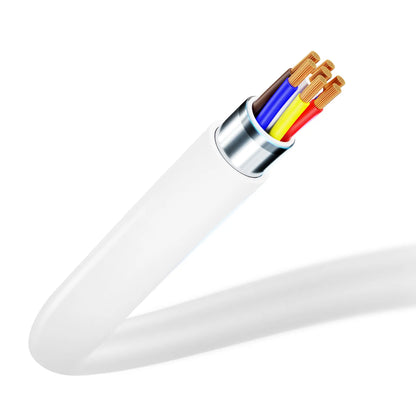 Cabo 3mk USB-A para micro USB 1.2m - Carregamento Rápido e Transferência de Dados - Compatível com Smartphones, Tablets e Outros Dispositivos USB Micro - Branco