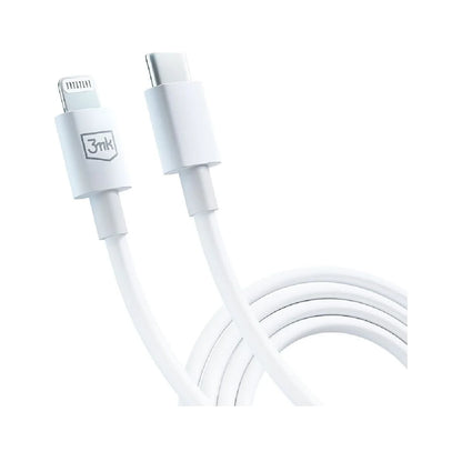 Cabo USB-C para Lightning 3mk / 20W / 1.2m / Branco