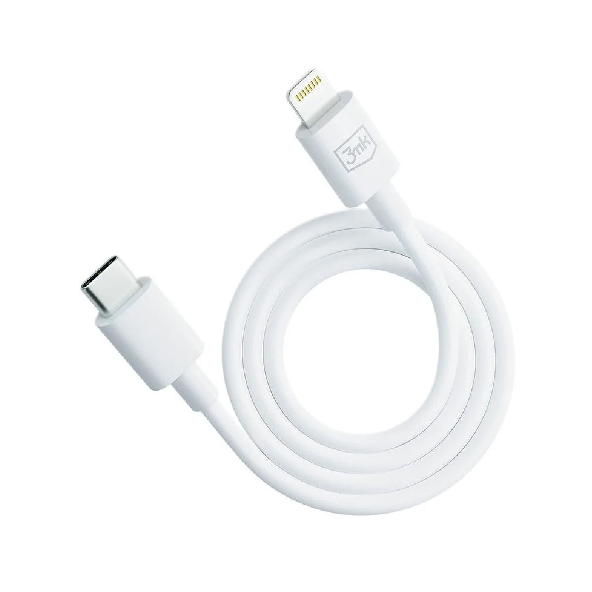 Cabo USB-C para Lightning 3mk / 20W / 1.2m / Branco
