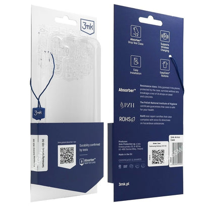 Capa Protetora 3mk para Smartphone Samsung Galaxy A15 5G / Armor Case / Transparente