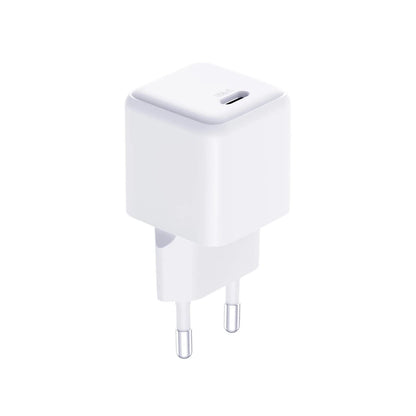 Carregador de Parede 3mk / PD GaN 25W / c/ CaboUSB-C incluído / Branco