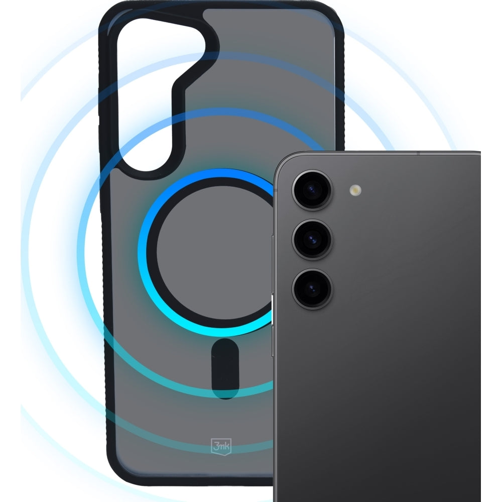 Capa 3mk Smoke MagCase com MagSafe para Samsung Galaxy S24 - Semi-transparente