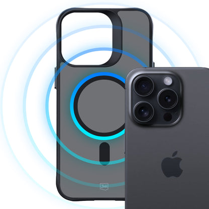 Capa para iPhone 13 Pro - Semi-transparente - 3mk Smoke MagCase com MagSafe