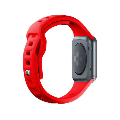 Pulseira de Silicone Vermelha (3mk /  para Relógio Inteligente / Apple Watch 38 mm, 40 mm e 41 mm.