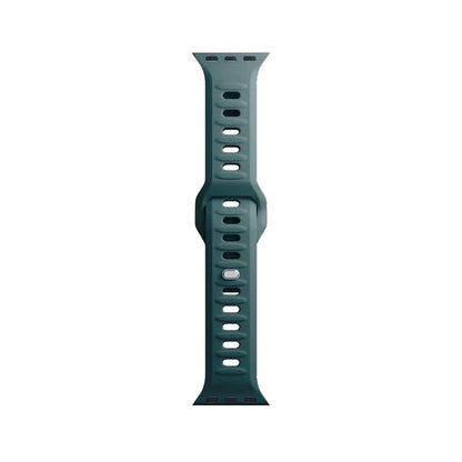 Pulseira de Silicone Verde / 3mk / para Relógio Inteligente / Apple Watch 42 mm, 44 mm, 45 mm e 49 mm.