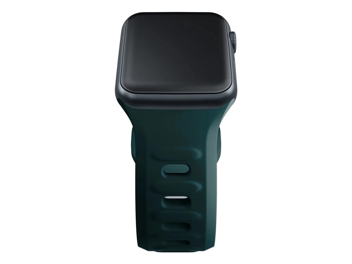 Pulseira de Silicone Verde / 3mk / para Relógio Inteligente / Apple Watch 42 mm, 44 mm, 45 mm e 49 mm.