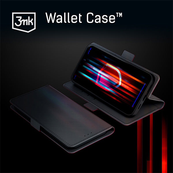 Capa Carteira Preta / 3mk / para iPhone 16 Pro