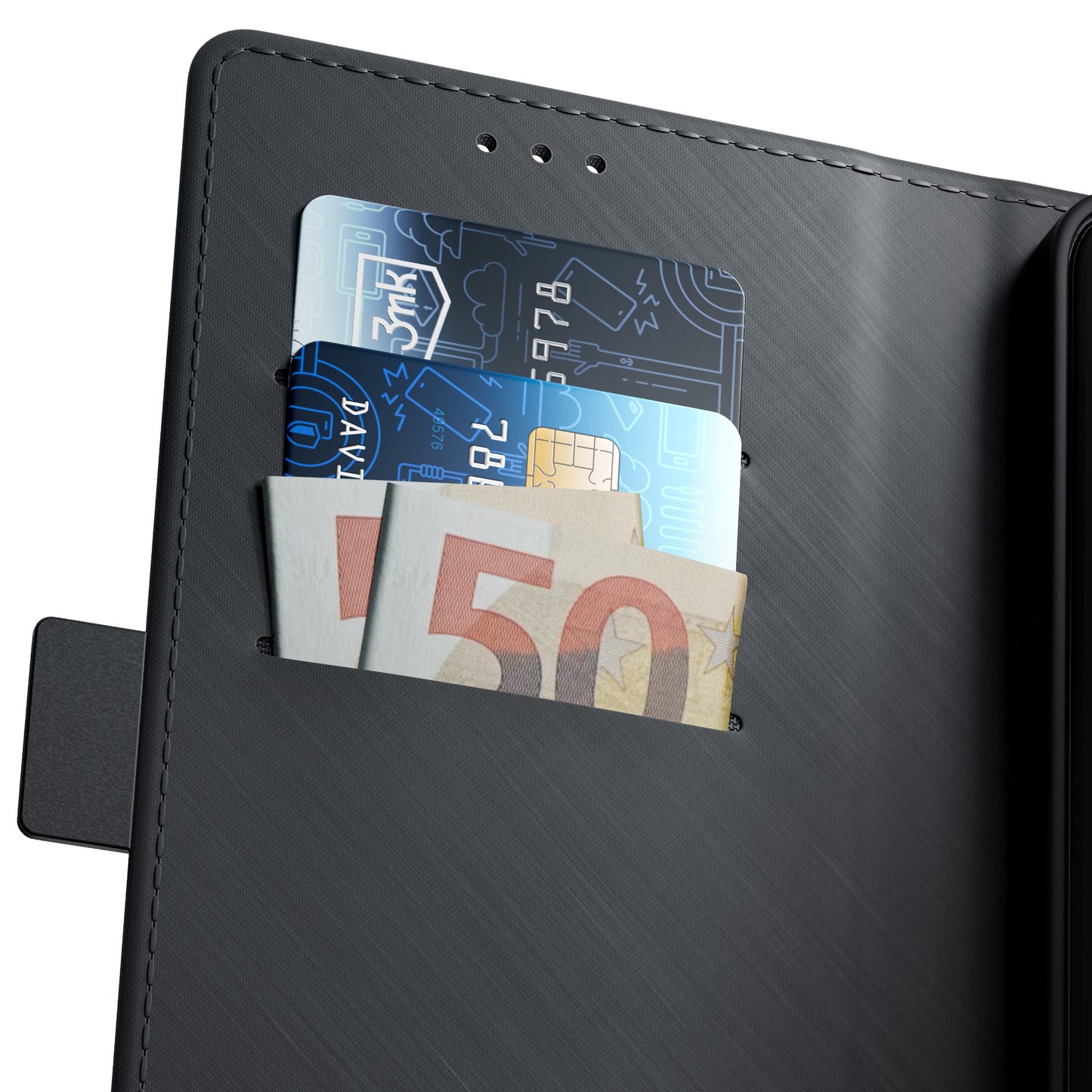 Capa Carteira 3mk para Xiaomi 13 Pro Preto
