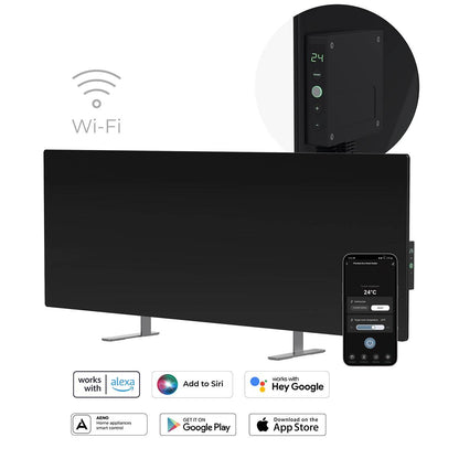Aeno Radiador Infravermelho Premium Eco Smart LED GH3S 700W / Preto
