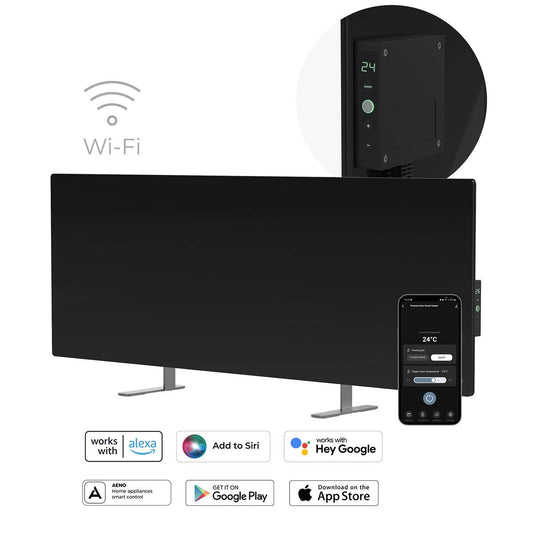 Aeno Radiador Infravermelho Premium Eco Smart LED GH3S 700W / Preto