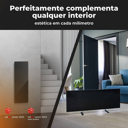 Aeno Radiador Infravermelho Premium Eco Smart LED GH3S 700W / Preto