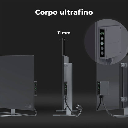 Aeno Radiador Infravermelho Premium Eco Smart LED GH3S 700W / Cinza