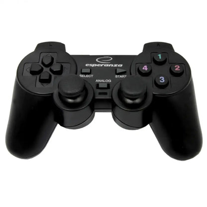 Comando Gamepad Esperanza Warrior USB PC Preto