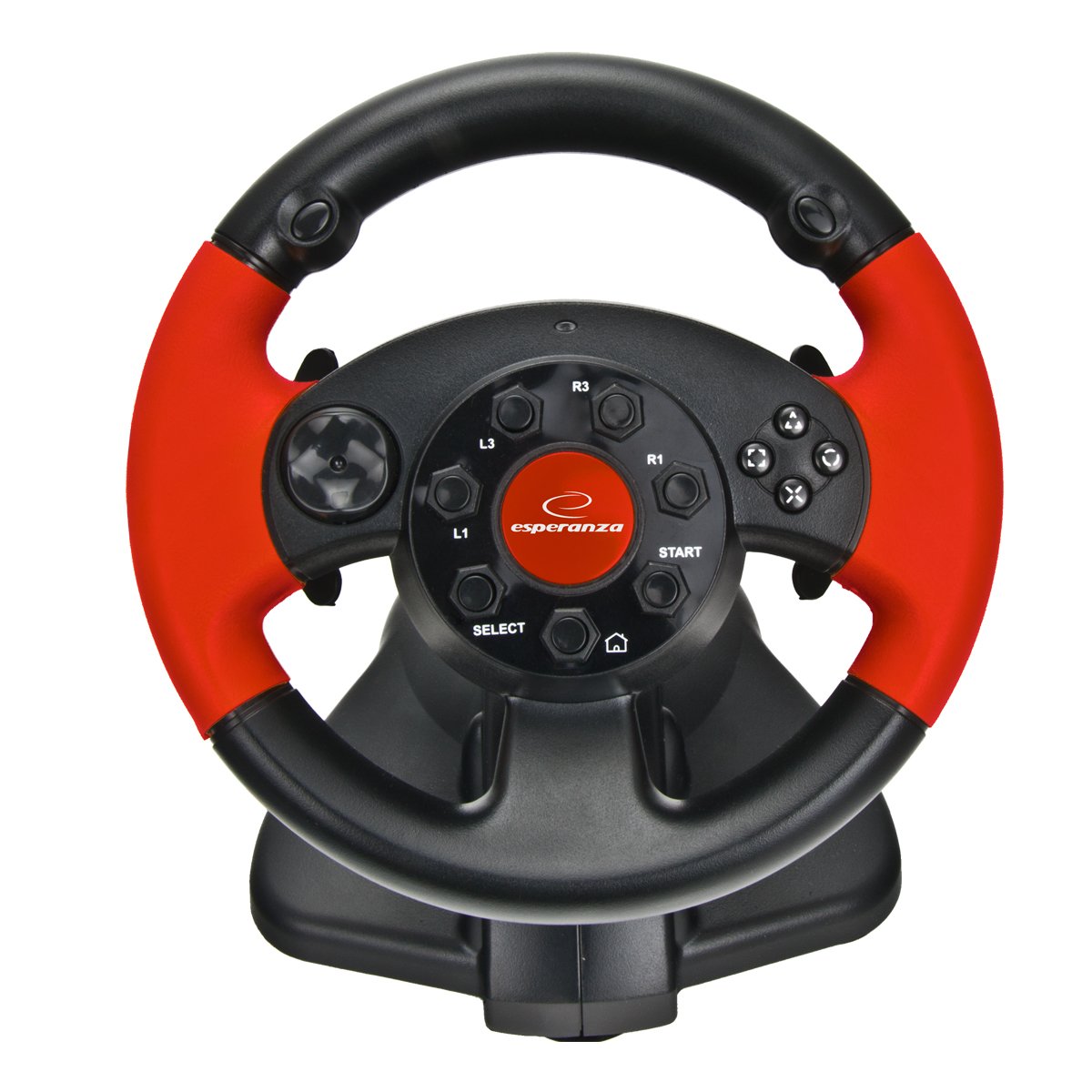 Volante Esperanza High Octane Preto para PC PSX PS2 PS3 USB