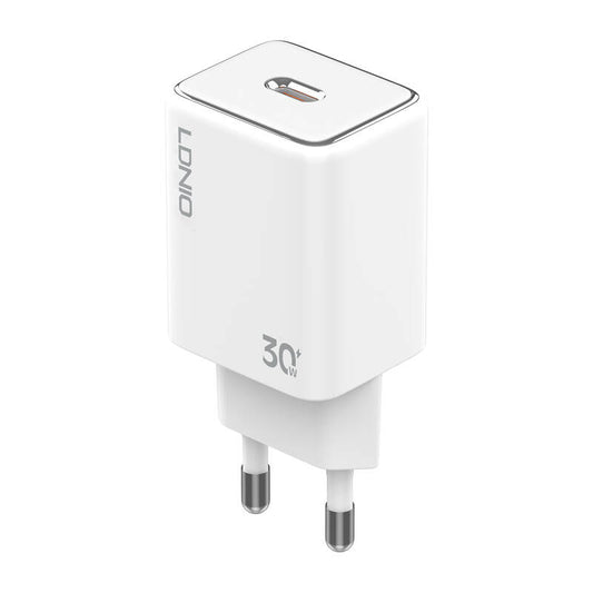 Carregador Fast Charging LDNIO A1508C 30W USB-C + Cabo Lightning
