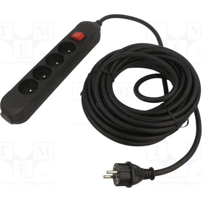 Extensão Elétrica Premium Jonex 4 Tomadas 3M Cabo de 2.5MM 16A