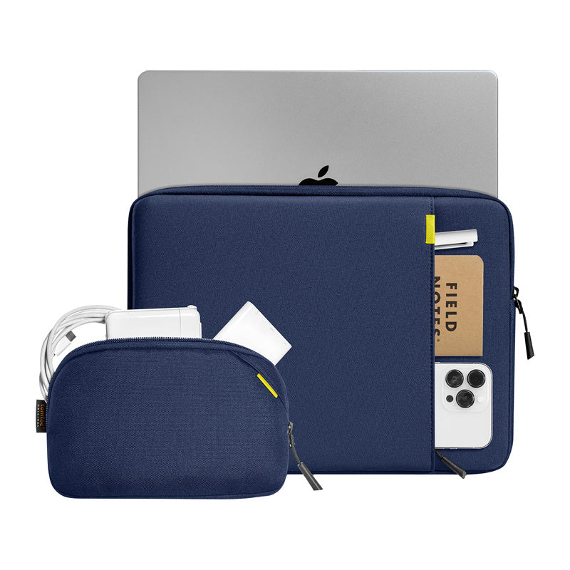 TOMTOC Defender-A13 Laptop Sleeve + 14" Case Set (Navy Blue)_5