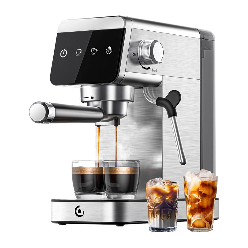 AMZCHEF CE-AZ-EM1501-SV Piston Coffee Maker (Silver)_0