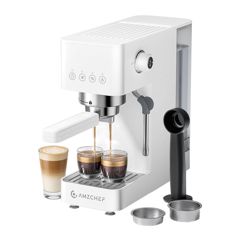 AMZCHEF CE-EM3131-WT Piston Coffee Maker (White)_0