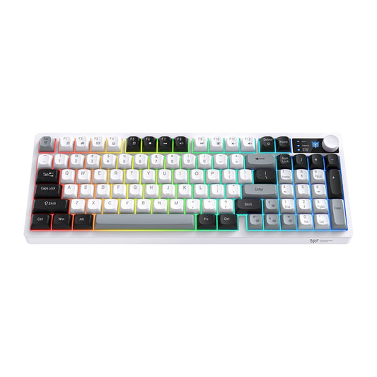 Onikuma MT902 2.4G Gaming Keyboard (Black and White)_0