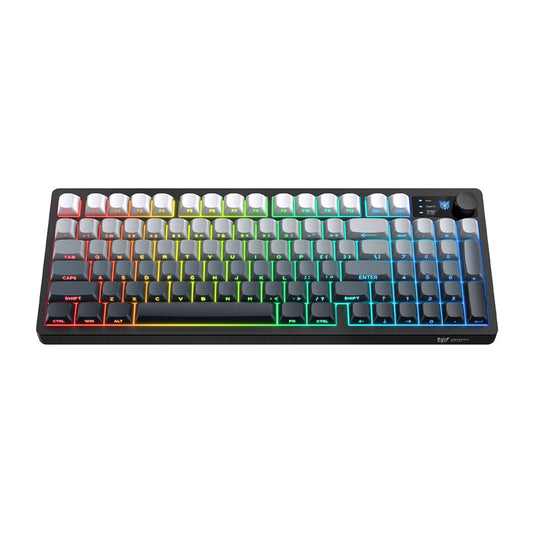 Onikuma MT902 2.4G Gaming Keyboard (Black and White Gradient)_0
