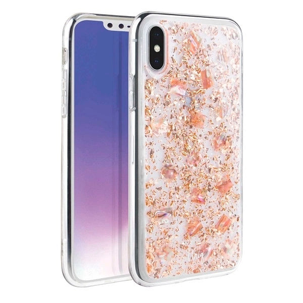 Uniq Lumence Clear case for iPhone Xs Max - pink and gold_0