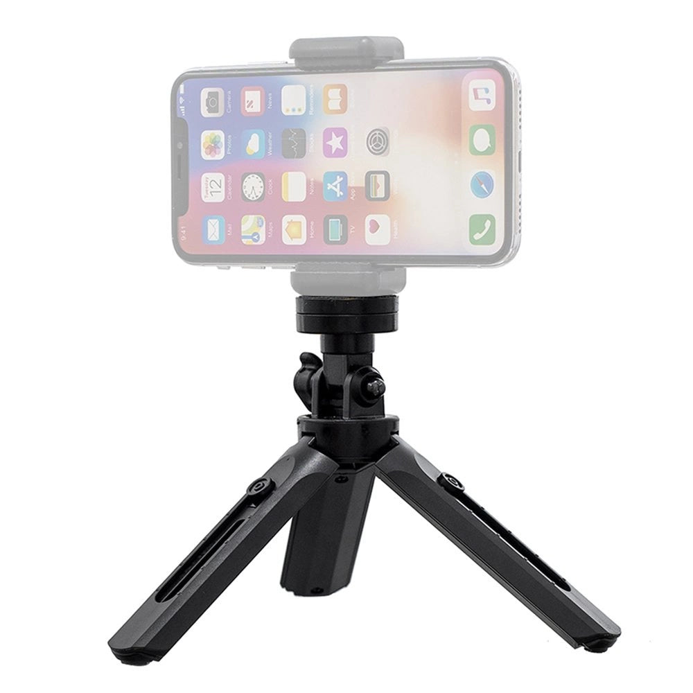 Mini tripod selfie stick holder for phone camera GoPro 16 - 21 cm black_1