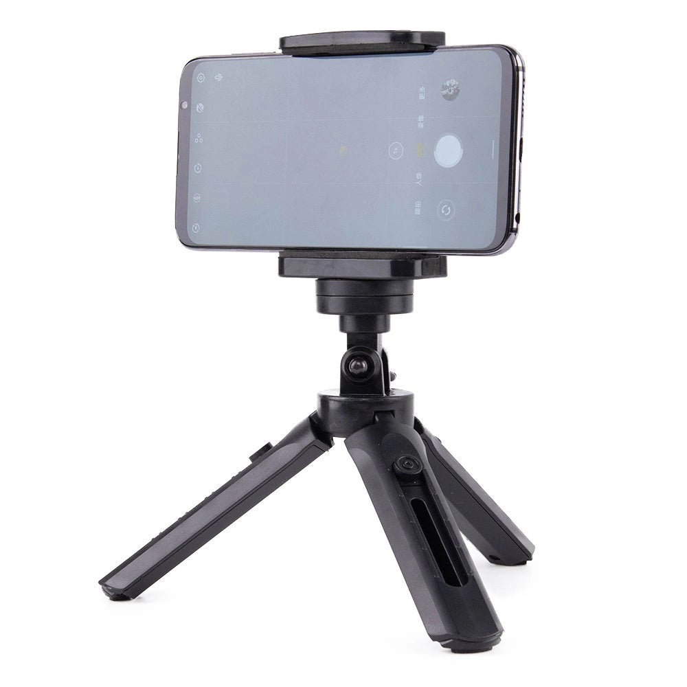 Mini tripod selfie stick holder for phone camera GoPro 16 - 21 cm black_0