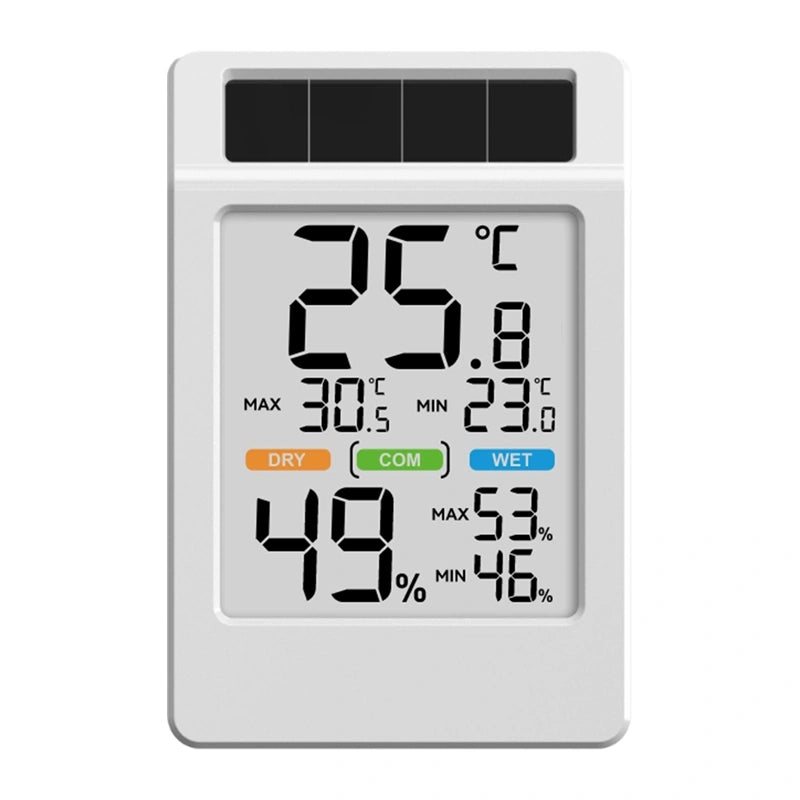 BALDRTHERM B0590TH-V6 Solar-Powered Thermohygrometer with a Large Screen_0