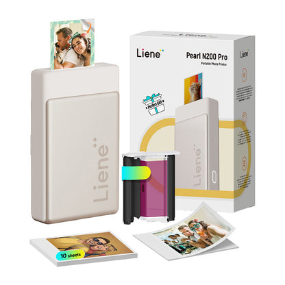 Liene Pearl N200 Pro 2x3" Portable Photo Printer (Gold)_1