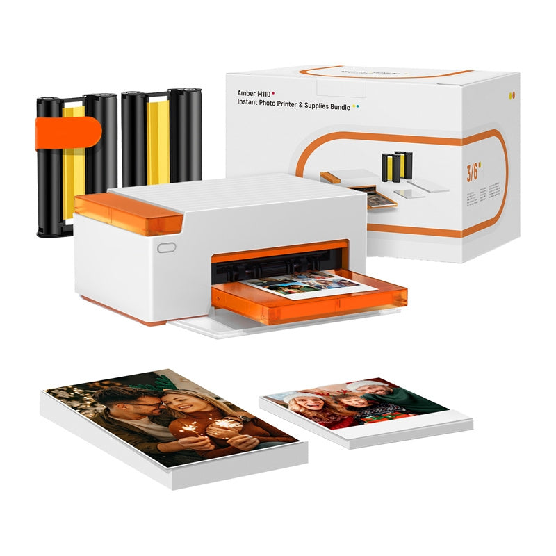 Liene Amber M110 4x6" Portable Photo Printer with 60 sheets of 4x6" photo paper_0